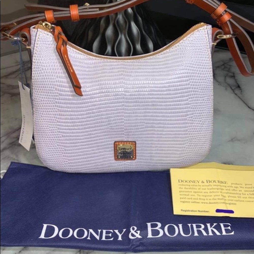 Dooney & Bourke Small Kiley Leather Hobo - Lilac - NWT - $268 - Picture 1 of 14